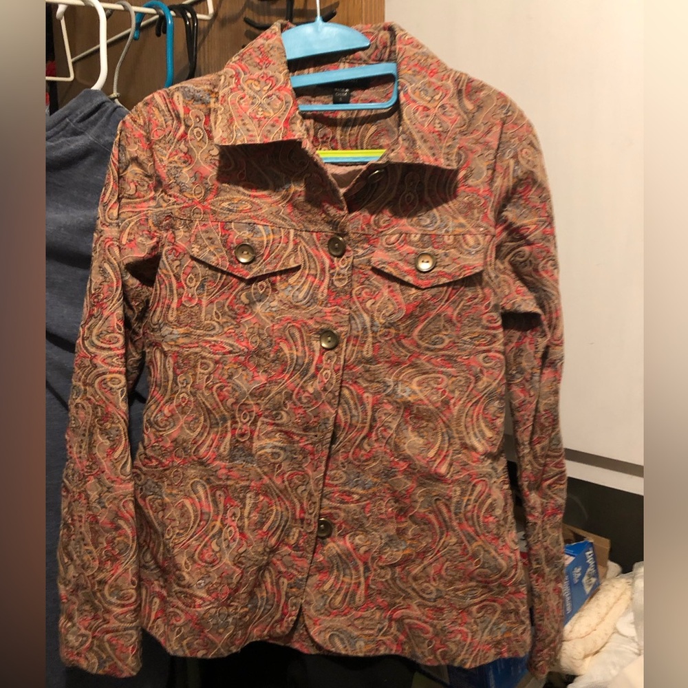 Mahtani Filigree Tapestry Denim Style Jacket- 690 $35 or $30 w/offer